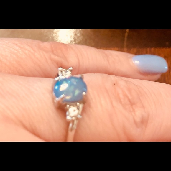 Gorgeous Opal rings, Pink and Blue! - Picture 4 of 8